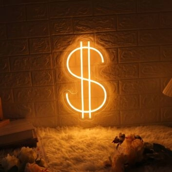 Dollar Sign LED Neon Sign