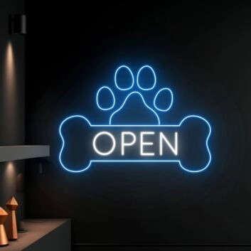 Pet Spa Open Grooming Led Neon Sign Animal Lover Neon Light