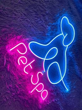 Pet Spa Open Grooming Pet Spa Welcome Decor Led Neon Sign