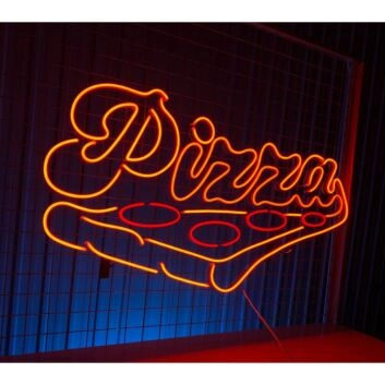 Pizza Logo Led Neon Sign Custom Pizza Led Sign Pizza Home Decor Restaurant Decor
