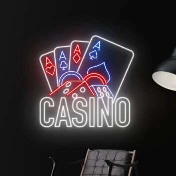 Poker Casino Led Neon Sign Poker Casino Decor