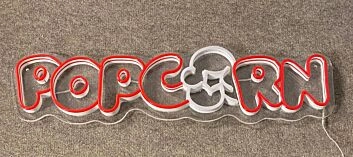 Popcorn Led Sign Cinema Led Neon Sign