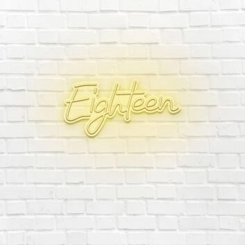 Eighteen LED Neon Sign