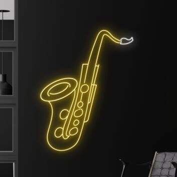 Saxophone Led Neon Sign Custom Saxophone Light Bar Club Decor