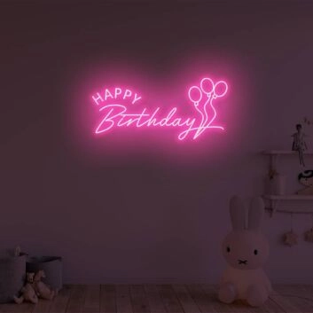 Happy Birthday Neon Sign