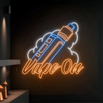 Smoking Machine Led Sign Wall Led Art