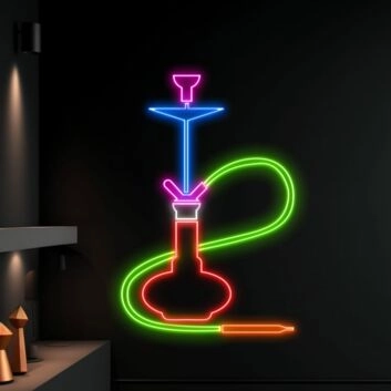 Smoking Shop Neon Light Shop Wall Led Art Leaf Led Light Smoking Sign