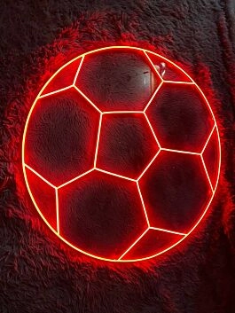 Soccer Ball Football Neon Light Christmas Decor Led Neon Sign