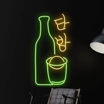 Soju Restaurant Led Neon Sign Light Bar Club Wall Decor