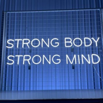Strong Body Strong Mind Led Neon Sign Custom Text Quote Neon Led Sign