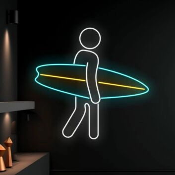 Surfboard Led Neon Sign Summer Beach Surfboard Led Sign