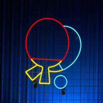 Table Tennis Led Neon Sign Table Tennis Neon Light Sport Club Stadium Decor