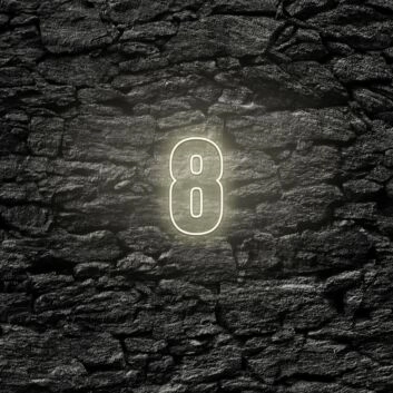 Number Eight LED Neon Sign