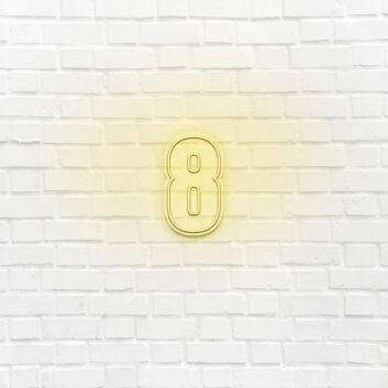 Number Eight LED Neon Sign