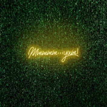 Mmm Yum! LED neon sign