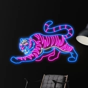 Tiger Led Neon Sign Children Room Neon Light Room Kid Decor