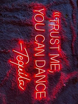 Trust Me You Can Dance Tequila Led Neon Sign Bar Club Decor