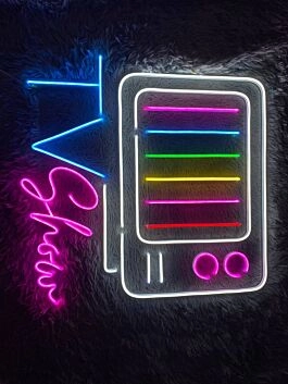 Tv Show Colorful Old Television Home Room Decor Led Neon Sign