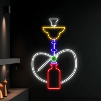 Wall Led Art Leaf Led Light Smoking Sign