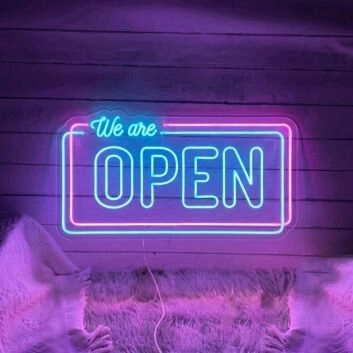 We Are Open Led Neon Sign Bar Club Led Light