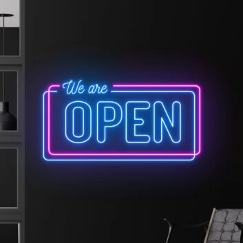 We Are Open Led Neon Sign Bar Club Led Light