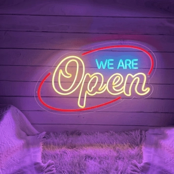 We Are Open Led Neon Sign Decor Led Neon Sign Bar Club Led Light