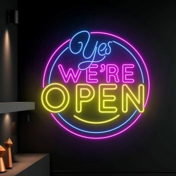 Were Open Welcome Decor Light Bar Club Led Light