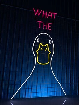 What The Duck Led Neon Sign What The Duck Christmas Led Sign Christmas Neon Light