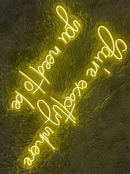 Youre Exactly Where You Need To Be Pub Bar Decor Hanging Led Neon Sign