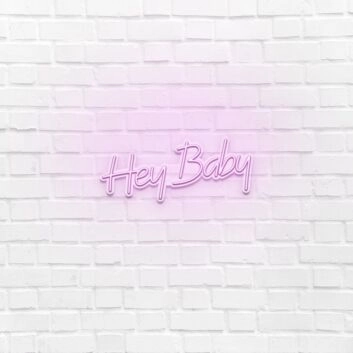 Hey Baby LED Neon Sign