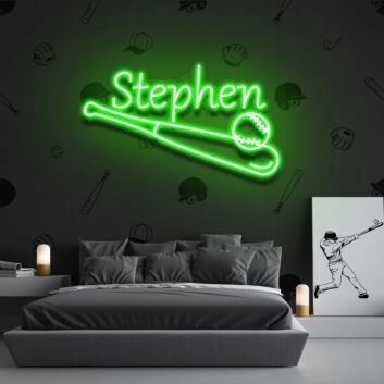 Baseball Led Neon Sign For Boys Room Decor