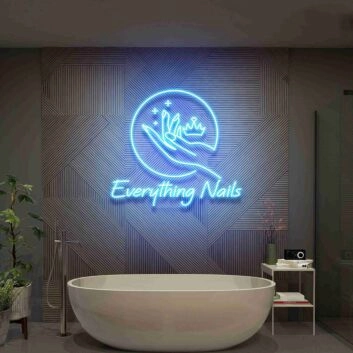 Everything Nails Reception Led Neon Sign Nail Salon Decor