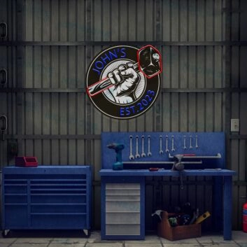 Garage Led Uv Neon Sign For Fathers Day