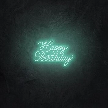 Happy Birthday V1 LED Neon Sign