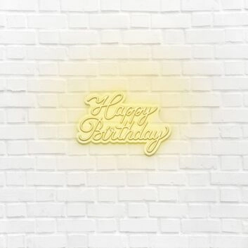 Happy Birthday V1 LED Neon Sign