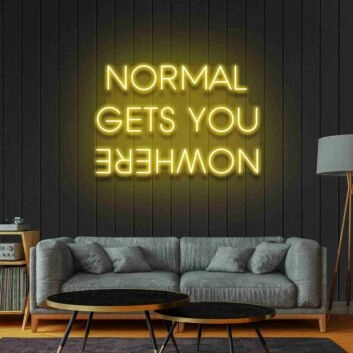 Normal Gets You Nowher Neon Sign Bedroom Decor Fall Home Signs