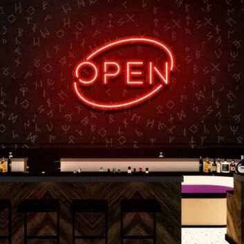 Open Bar Sign For Business Led Neon Sign