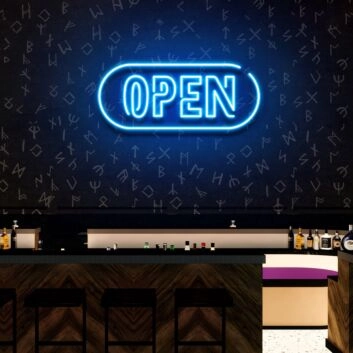 Open Sign For Business Bar Wall Decor Led Neon Sign