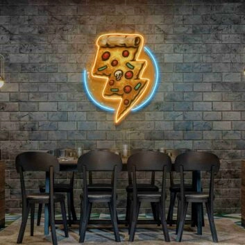Pizza Lighting Led Uv Neon Sign Bakery Logo Coffee Wall Decor