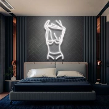 Sexy Body Led Neon Sign Above Bed