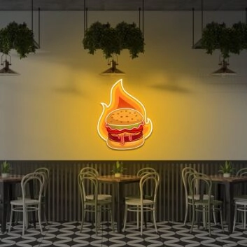 Burger Uv Light Sizzle Up Your Space