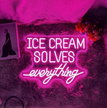 Ice Cream Neon Sign Add A Deliciously Cool Touch To Your Space