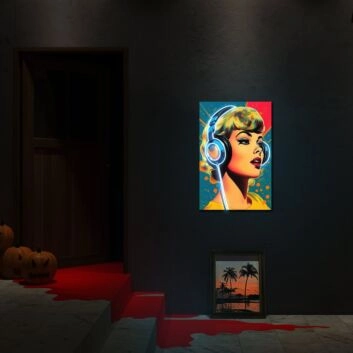 Lady Headphones Uv Light Elevate Your Audio Experience