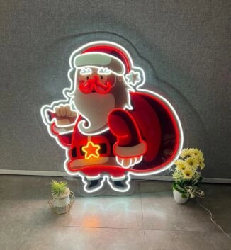 Santa Claus Uv Printed Artwork - Spark Holiday Magic With Festive Delight