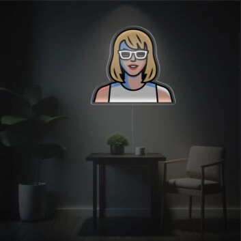 Taylor Swift With Sunglasses LED Neon Acrylic Artwork
