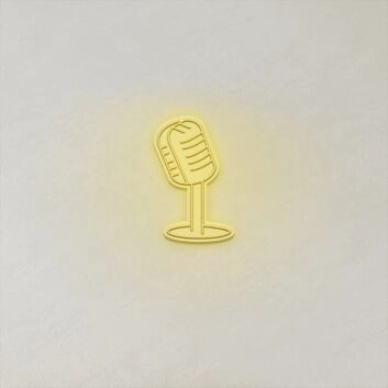 Microphone LED Neon Sign