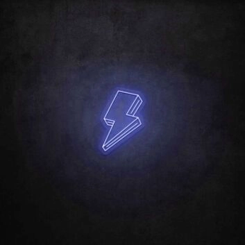 3D Lighting Bolt LED Sign