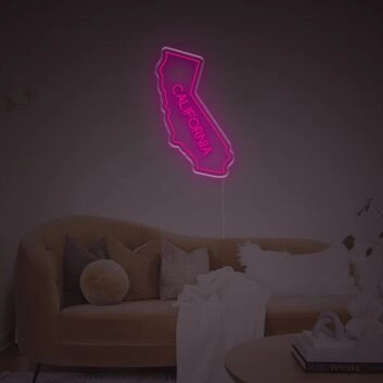 The Map Shape Of California LED Neon Sign
