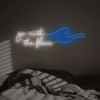 Go With The Flow LED Neon Sign