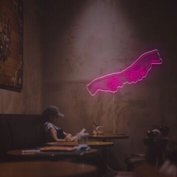 Touching Hands LED Neon Sign